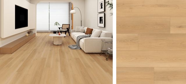 light tone with realistic embossed-in-register wood grain texture