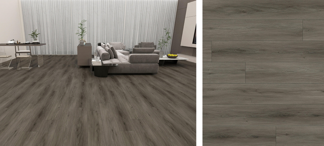 EIR oak wood flooring in grey tone with realistic embossed-in-register wood grain texture
