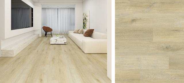 EIR oak wood flooring in grey tone with realistic embossed-in-register wood grain texture