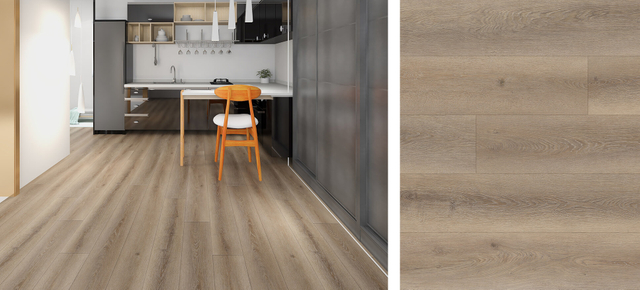 EIR oak wood flooring in natural tone with realistic embossed-in-register wood grain texture