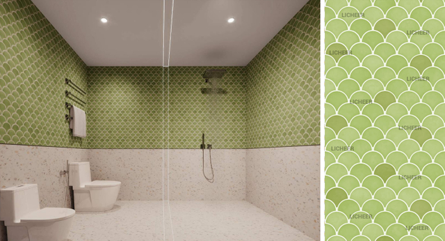 Green-Fish-Scale-Pattern