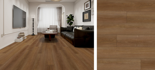  dark brown tone with realistic embossed-in-register wood grain texture