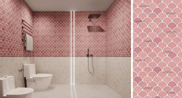 Pink-Fish-Scale-Pattern