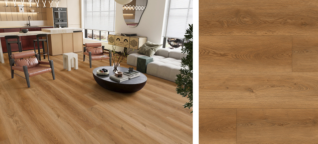  dark brown tone with realistic embossed-in-register wood grain texture