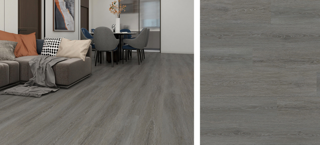EIR oak wood flooring in grey tone with realistic embossed-in-register wood grain texture