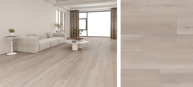 EIR oak wood flooring in grey tone with realistic embossed-in-register wood grain texture
