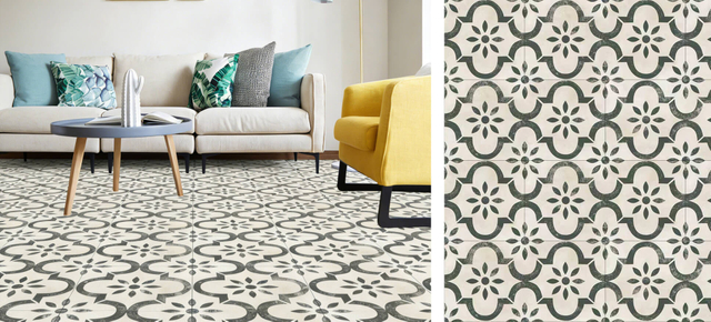 Mixed geometric Versailles designer pattern flooring