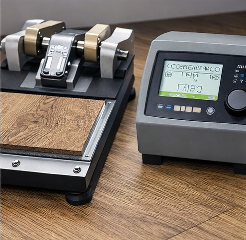 Installed SPC flooring in a high-traffic commercial building