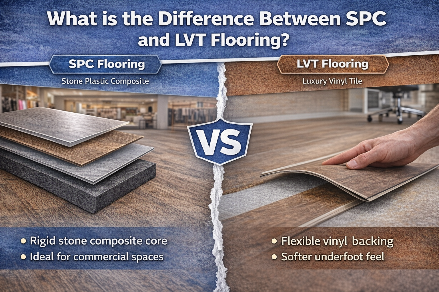 S&agrave;n SPC v&agrave; S&agrave;n LVT: C&aacute;i n&agrave;o tốt hơn cho c&aacute;c dự &aacute;n thương mại