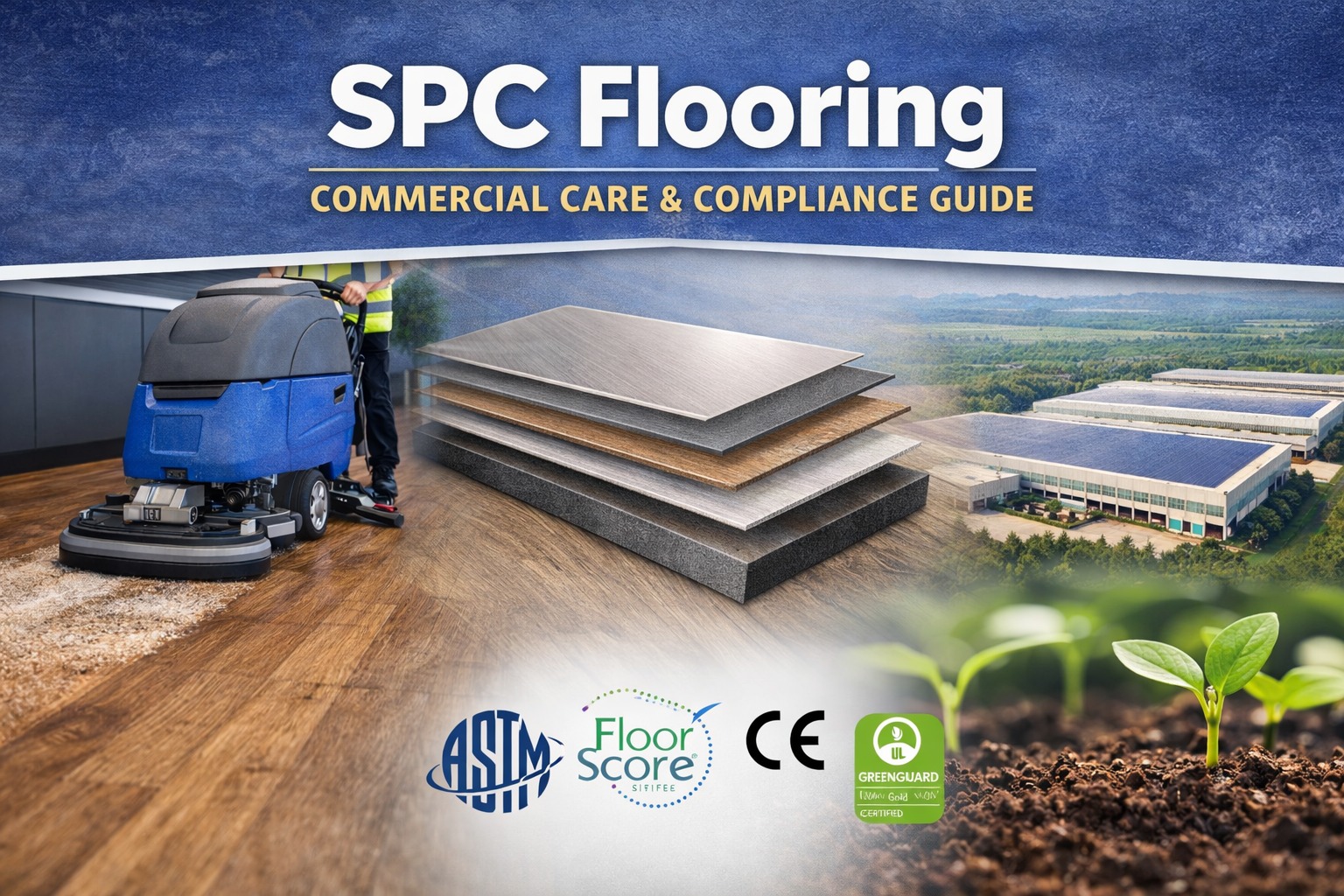 Hướng dẫn tu&acirc;n thủ v&agrave; bảo tr&igrave; s&agrave;n SPC thương mại